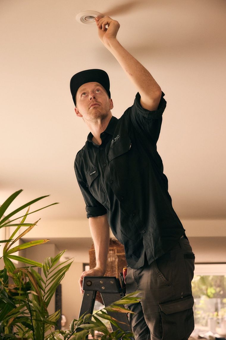 One Out Electrical electrician at work